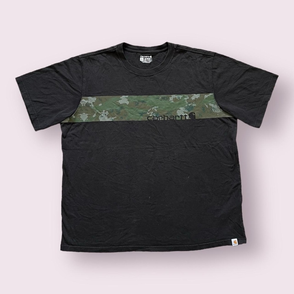 Carhartt Relaxed Fit Camo T-Shirt - Green/Black